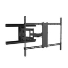 Black TV wall mount on a white background