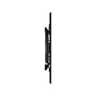 Black TV wall mount on a white background