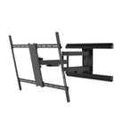 Black TV wall mount on a white background