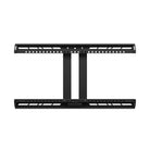 Black TV wall mount bracket on a white background