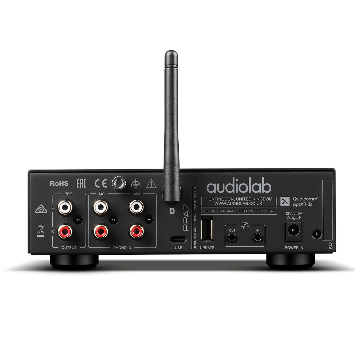 Audiolab PPA7 Phono Preamplifier - Black - rear view