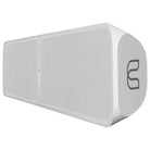 Bluesound Pulse Soundbar+ Wireless Streaming Sound System - White - front and side view angled left
