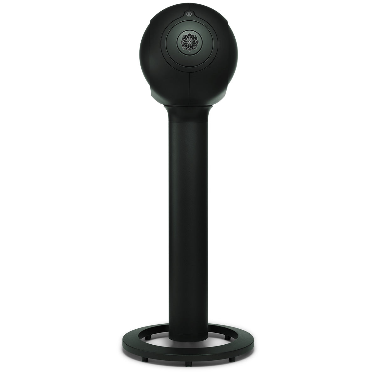 Devialet Phantom Ultimate 108 dB High-End Connected Speaker - Deep Forest - speaker on Devialet Tree stand facing left