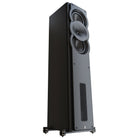 Perlisten Audio A3t Tower Speaker - Matte Black - single speaker front view angled right