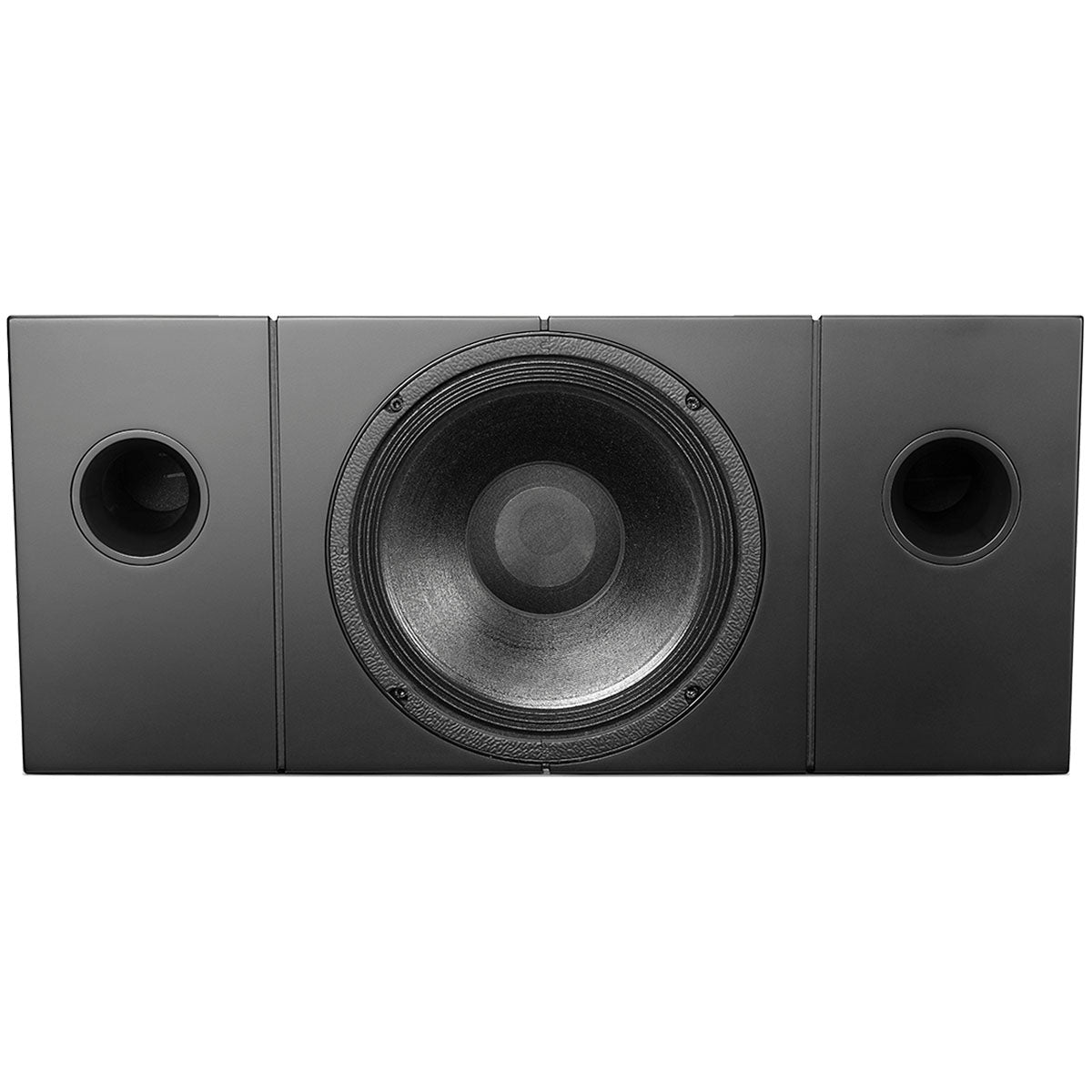 Ascendo Audio The10 Passive LED Phantom Voice On-Wall Loudspeaker - Black/Black Grille - Each front view without grille