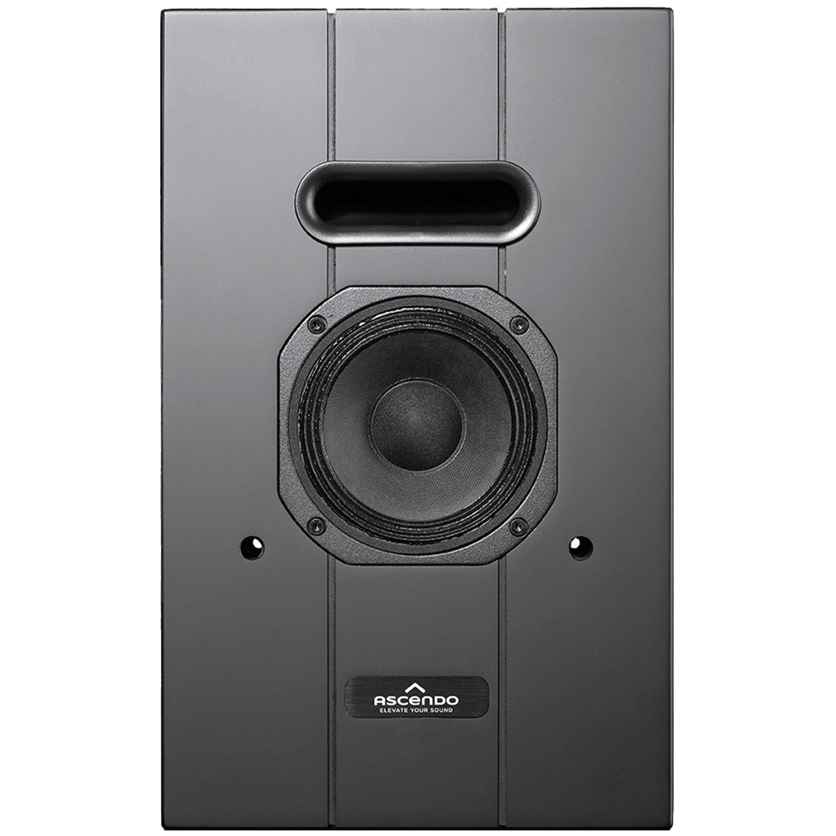 Ascendo Audio The5 Passive On-Wall Loudspeaker - Black/Black Grille - Each front view without grille