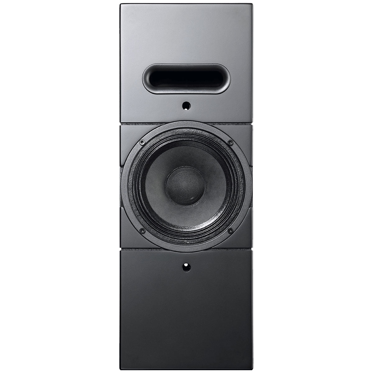 Ascendo Audio The6 Passive Narrow On-Wall Loudspeaker - Black/Black Grille - Each front view without grille