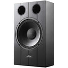 Ascendo Audio The10 Passive On-Wall Loudspeaker - Black/Black Grille - Each angled front view without grille