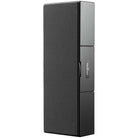 Ascendo Audio The6 Passive Narrow On-Wall Loudspeaker - Black/Black Grille - Each angled front view with grille