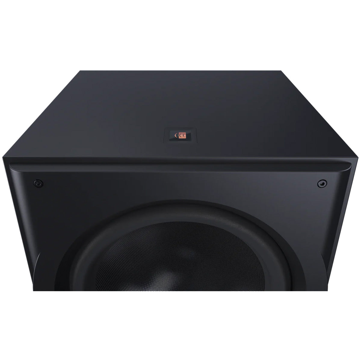 Perlisten Audio R18s Sealed Subwoofer - zoomed front top view without grilles