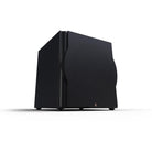 Perlisten Audio R18s Sealed Subwoofer - angled front view with grilles