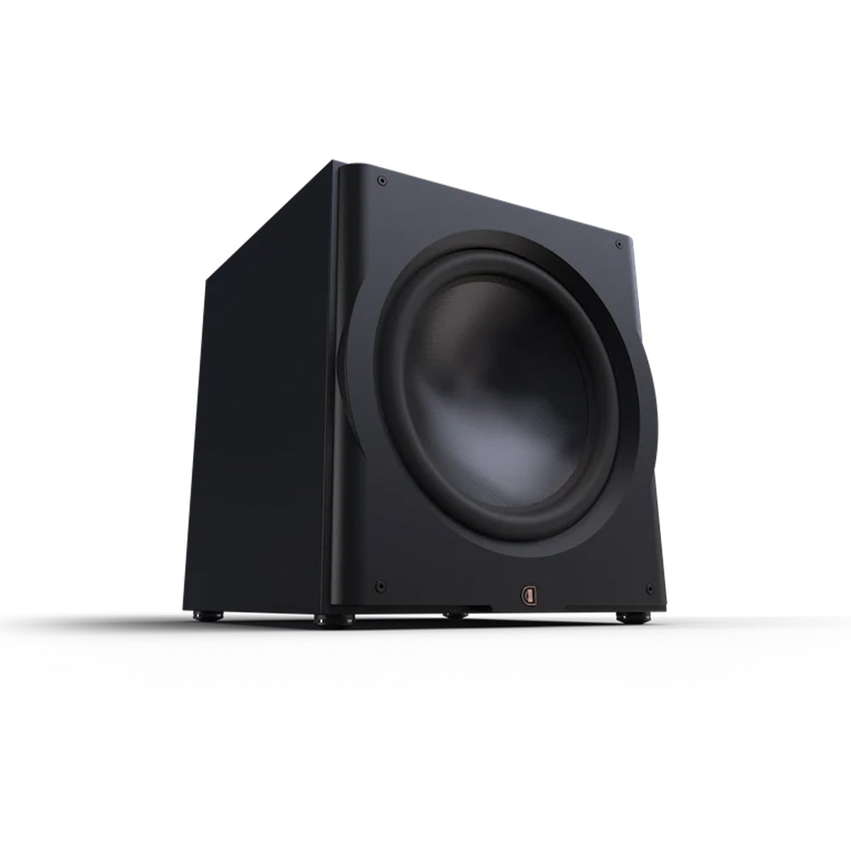 Perlisten Audio R18s Sealed Subwoofer - angled front view without grilles