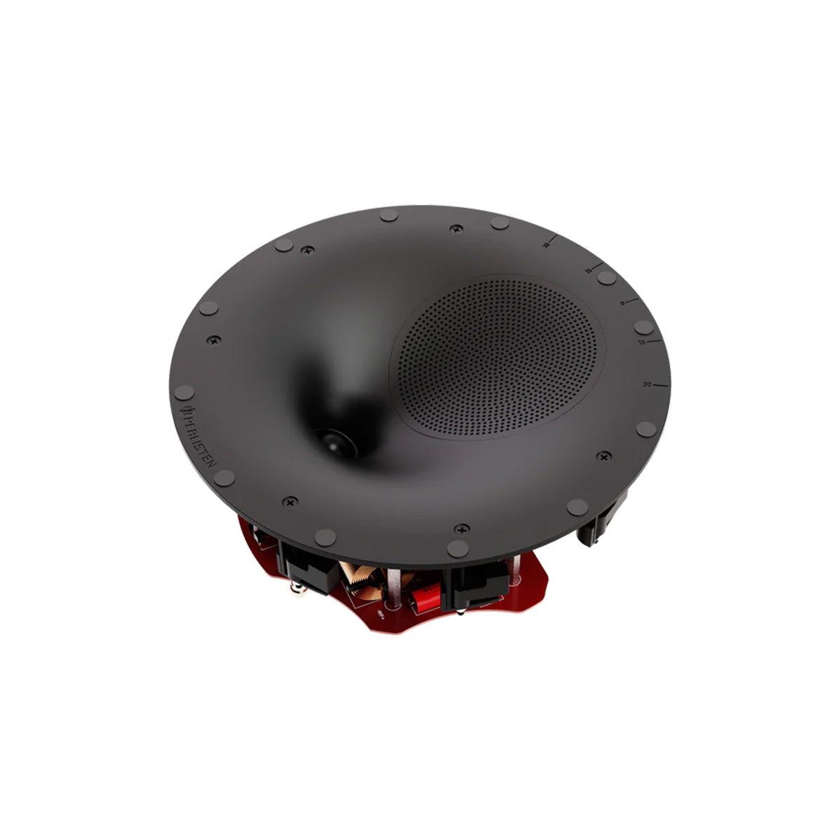 Perlisten Audio R2ic In-Ceiling Speaker - angled top view without grille