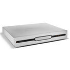 Angled front view of Roksan Attessa CD Transport in the color silver