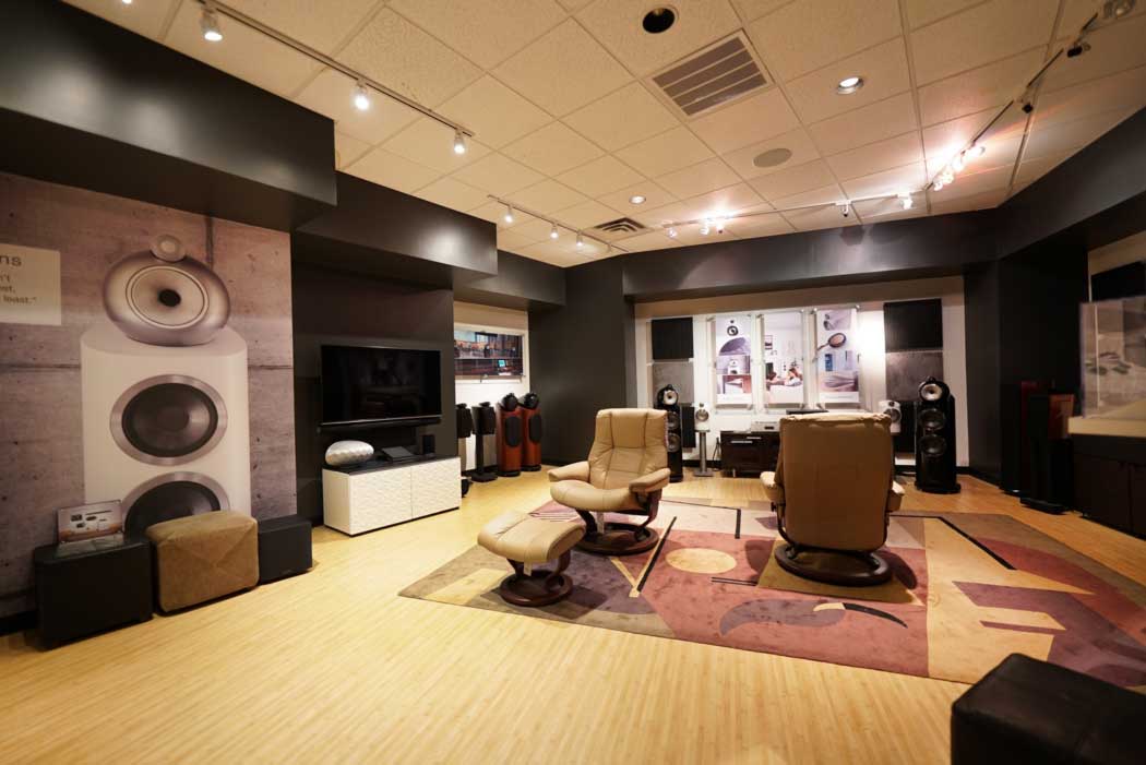 Raleigh showroom interior shot of listening room