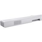 WiiM Bar 3.0.2 Soundbar with Dolby Atmos - Matte White - rear view detail of left rear side