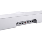 WiiM Bar 3.0.2 Soundbar with Dolby Atmos - Matte White - rear view close-up detail of rear inputs