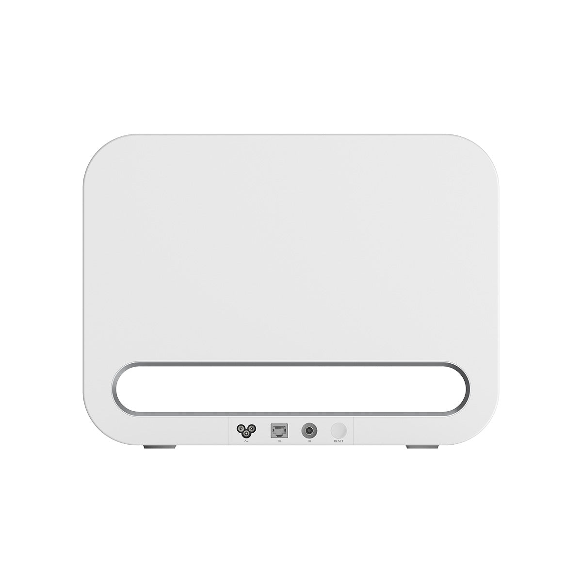 WiiM Sub Pro Wireless Smart Subwoofer - gloss white - rear view