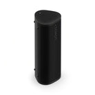 Sonos Roam 2 Portable Waterproof Smart Speaker - black - front view angled right