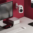 Kanto UKI Compact Desktop Speakers - Chalk - lifestyle image