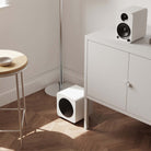 Kanto SUB6 Powered Subwoofer - matte white - lifestyle image