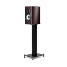 A Sonus Faber Olympica I G3 Bookshelf Speakers with a dark brown wood-grain cabinet and black stand, shown against a plain white background.