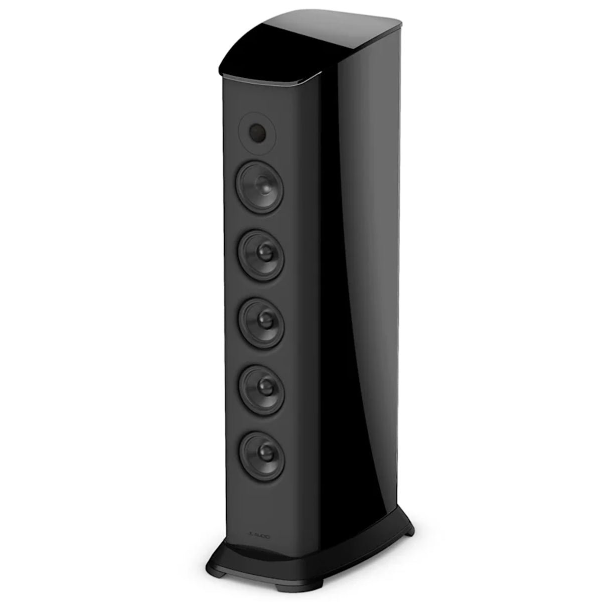 JL Audio Primacy T6 Active Floorstanding Loudspeaker angled right front view without grille