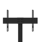 Black TV wall mount on a white background