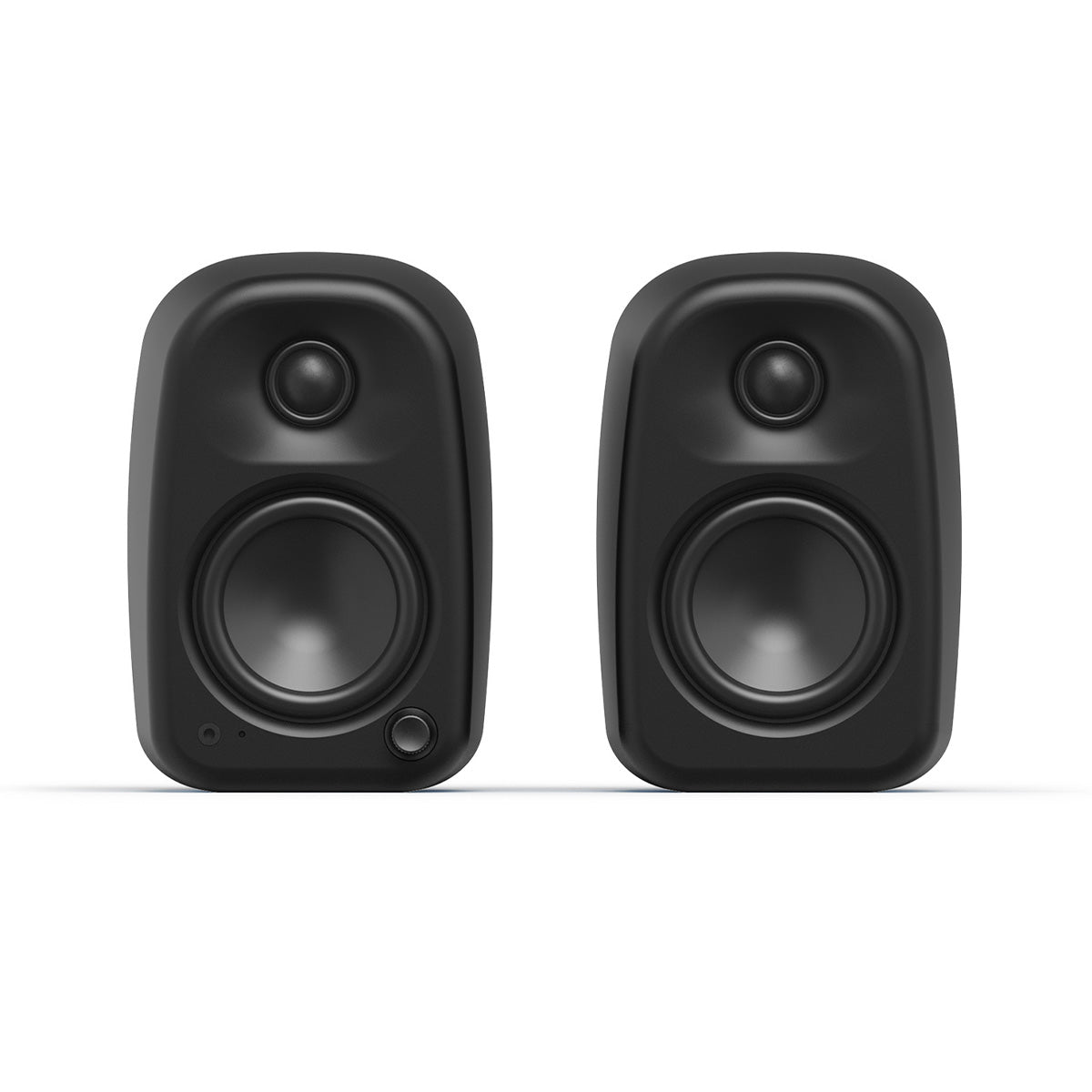 Kanto UKI Compact Desktop Speakers - Onyx pair - front view