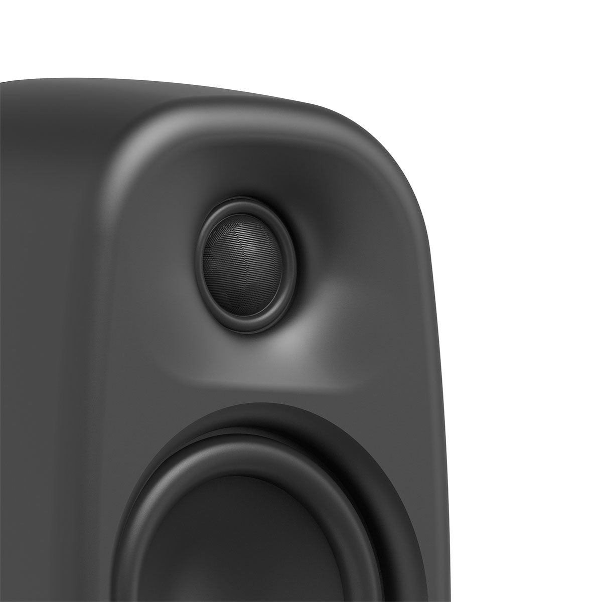 Kanto UKI Compact Desktop Speakers - Onyx - zoomed view of tweeter