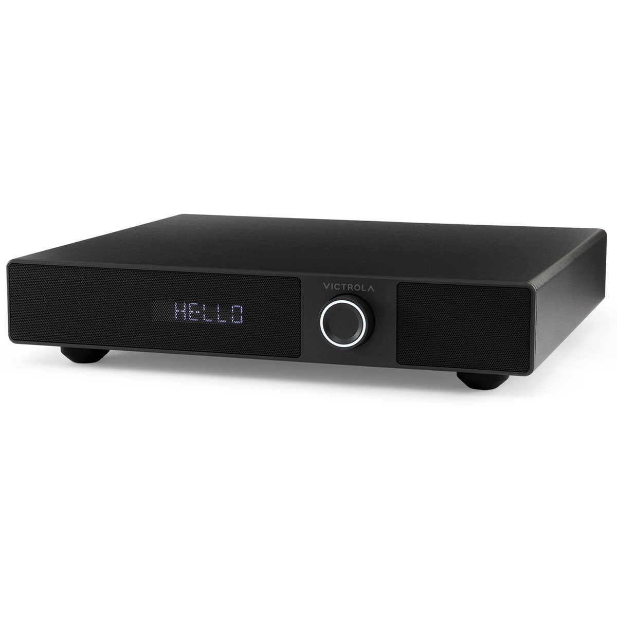 Victrola Soundstage Speaker System - Black - front view angled left