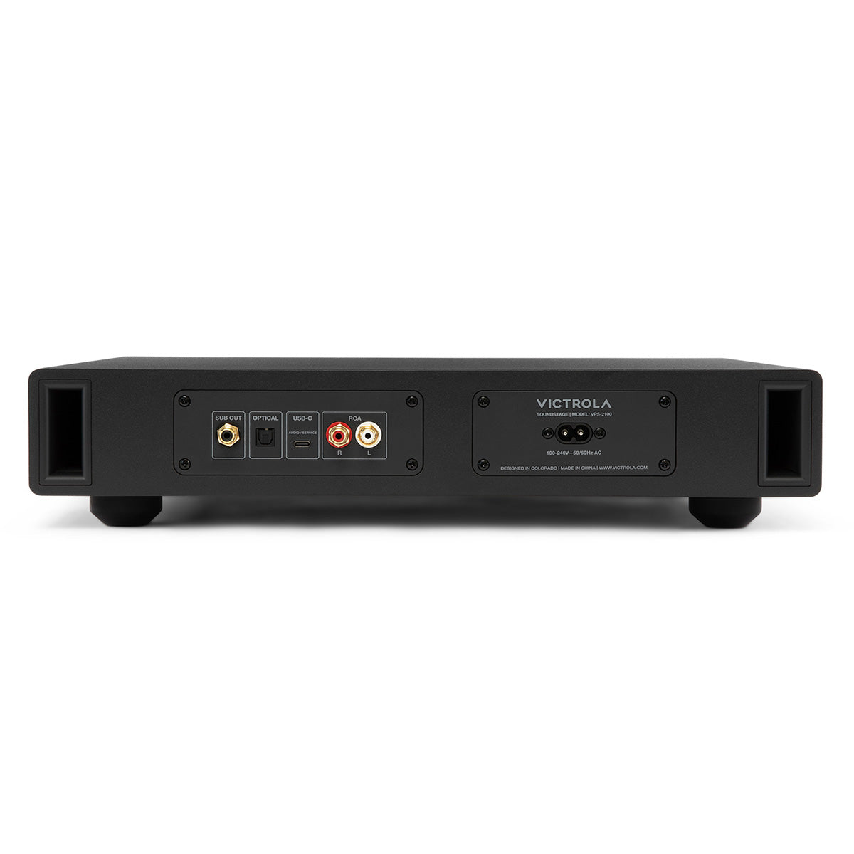 Victrola Soundstage Speaker System - Black - rear view