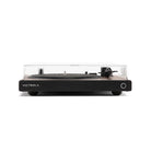 Victrola Wave Bluetooth Turntable - walnut with closed dust cover - front view