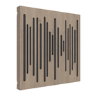 Vicoustic VicPattern Ultra Wavewood MKII Acoustic Panel - Box of 3 in brown oak