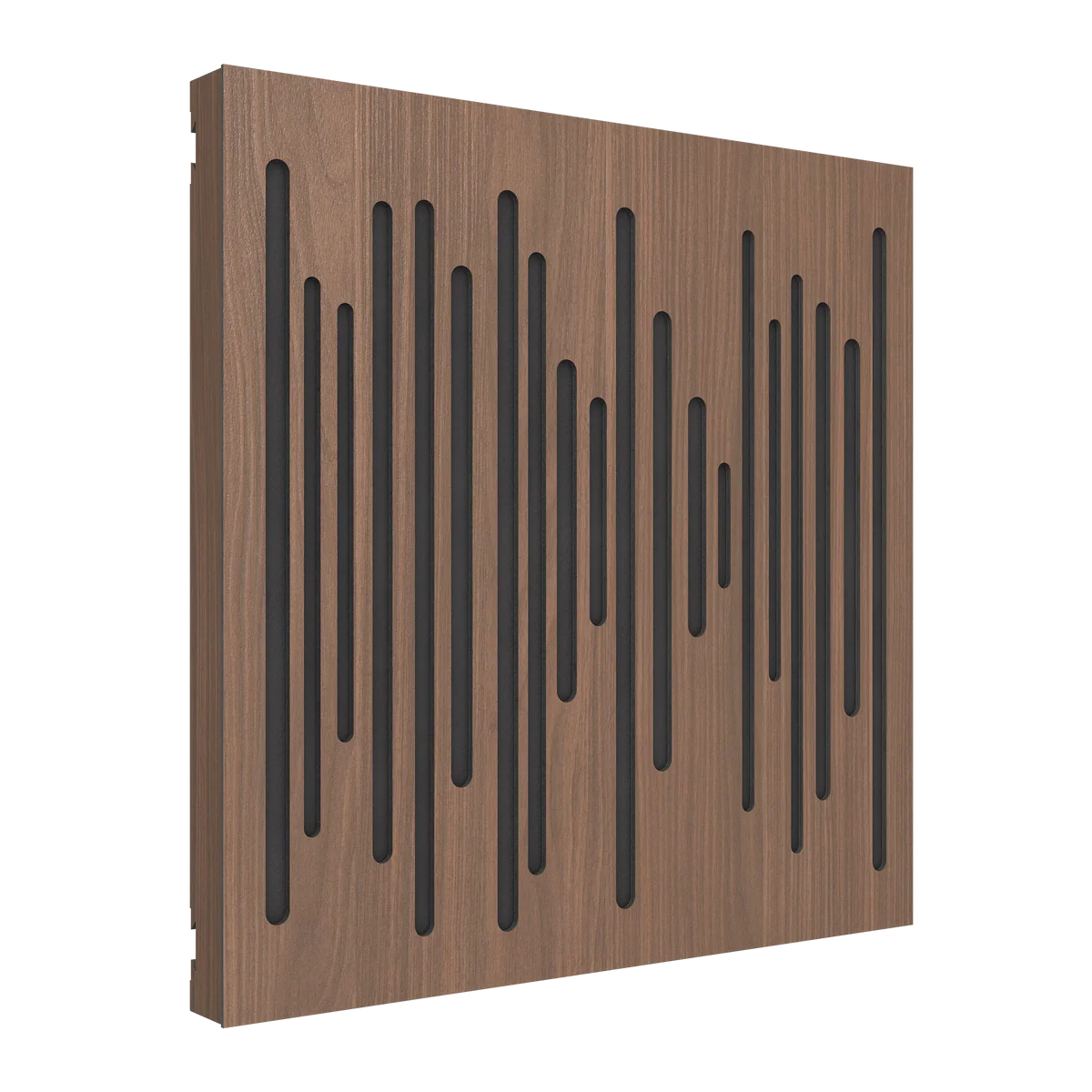Vicoustic VicPattern Ultra Wavewood MKII Acoustic Panel - Box of 3 in dark walnut