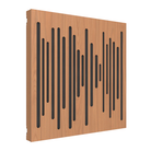 Locarno Cherry Vicoustic VicPattern Ultra Wavewood MKII Acoustic Panel - Box of 3