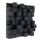 Vicoustic Multifuser Wood MKII Two-dimensional Sound Diffuser Panel - Unit of 1 in matte black