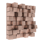 Vicoustic Multifuser Wood MKII Two-dimensional Sound Diffuser Panel - Unit of 1 in metallic copper