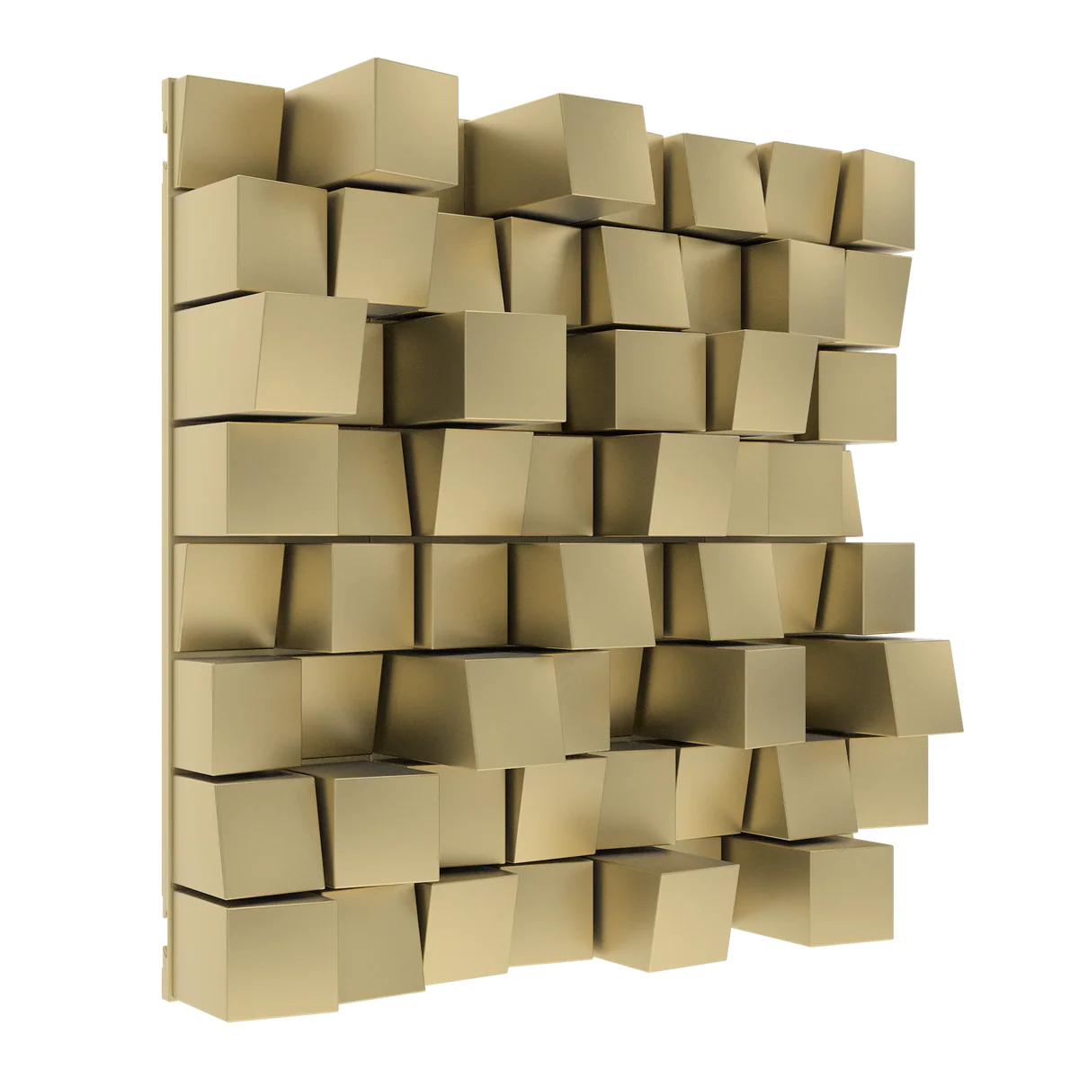 Vicoustic Multifuser Wood MKII Two-dimensional Sound Diffuser Panel - Unit of 1 in metallic gold