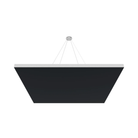Vicoustic ViCloud VMT Flat Square Ceiling Suspension in Colors - Box of 4 in black