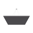 Vicoustic ViCloud VMT Flat Square Ceiling Suspension in Colors - Box of 4 in grey