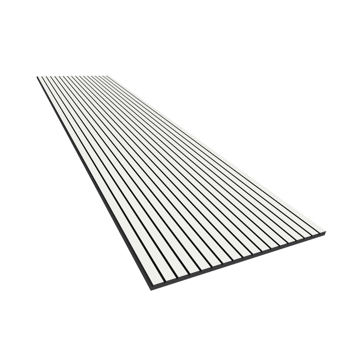 Vicoustic VicStrip 240CM Slat Panels - Box of 2 in Matte White / Black PET