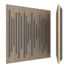 Vicoustic Wavewood Ultra Lite Absorption Panel in brown oak