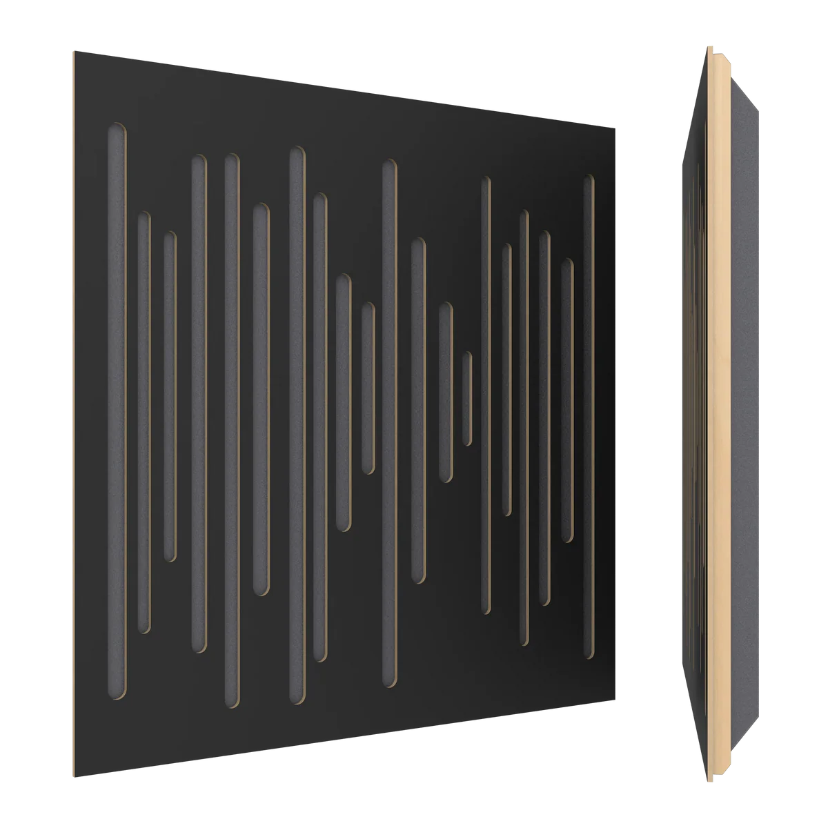 Vicoustic Wavewood Ultra Lite Absorption Panel in matte black