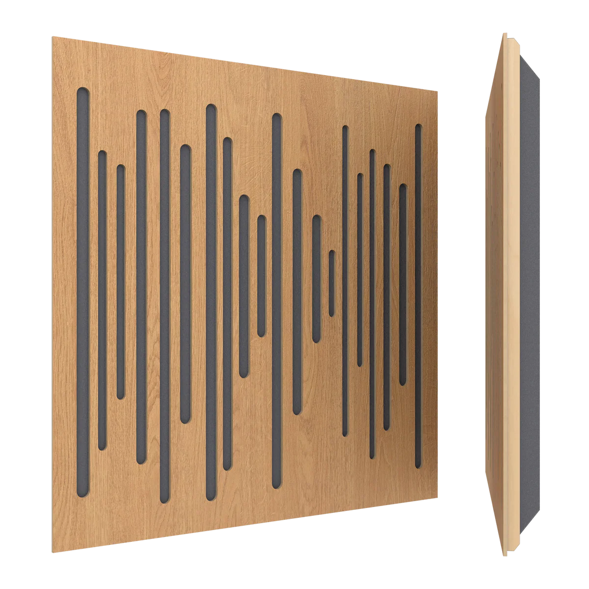 Vicoustic Wavewood Ultra Lite Absorption Panel in natural oak