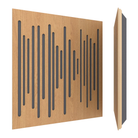 Vicoustic Wavewood Ultra Lite Absorption Panel in natural oak