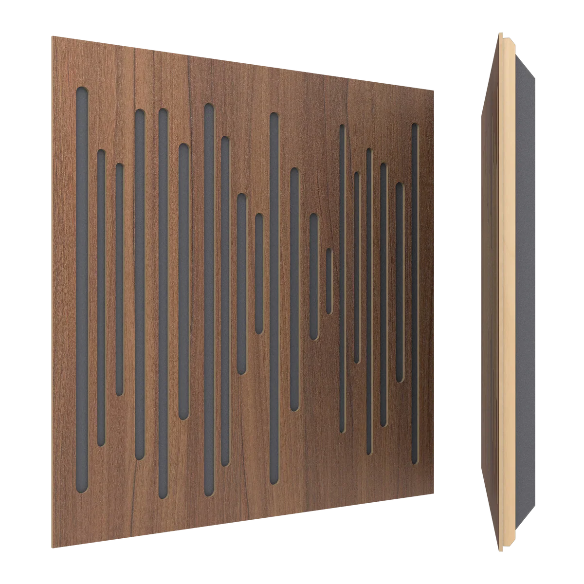 Vicoustic Wavewood Ultra Lite Absorption Panel in natural walnut
