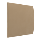 A square, curved panel in a solid warm tan or light brown color, shown at a three-quarter angle against a plain white background.