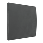 A dark gray, square wall-mounted panel with rounded corners and a subtle textured surface, shown at a three-quarter angle against a plain white background.