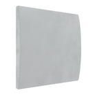 A natural white panel with rounded corners and a thin side edge, shown at a slight angle on a plain white background.